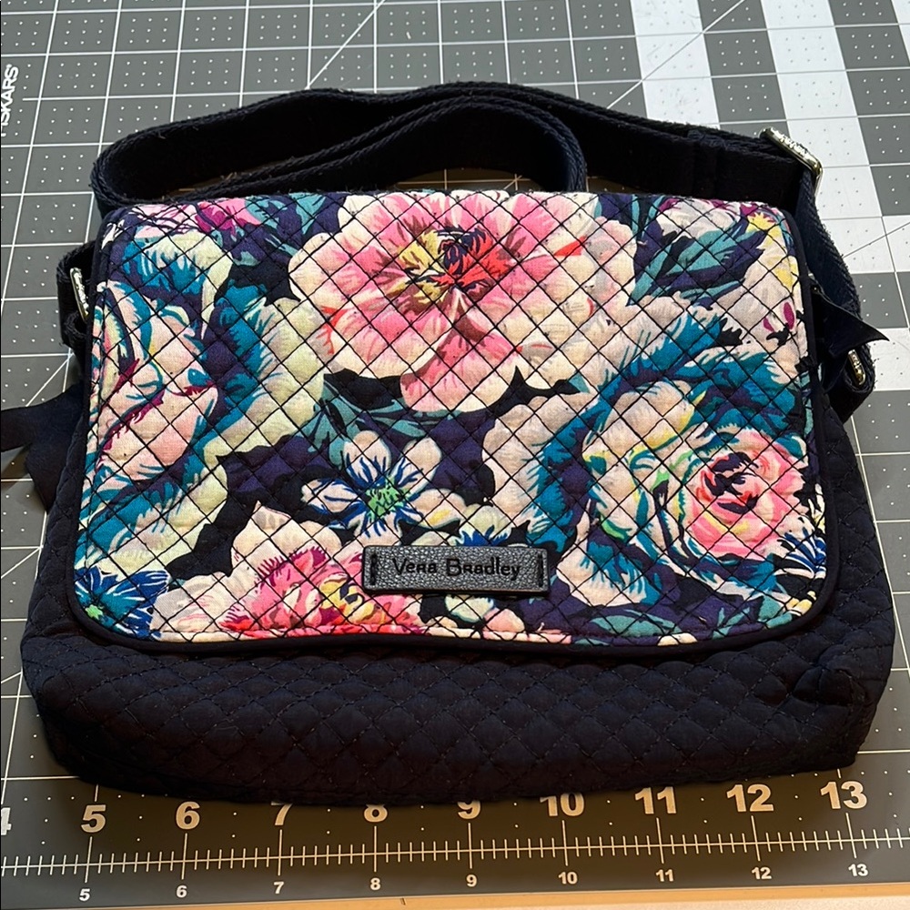Vera Bradley Blue Quilted convertible Crossbody Bag
